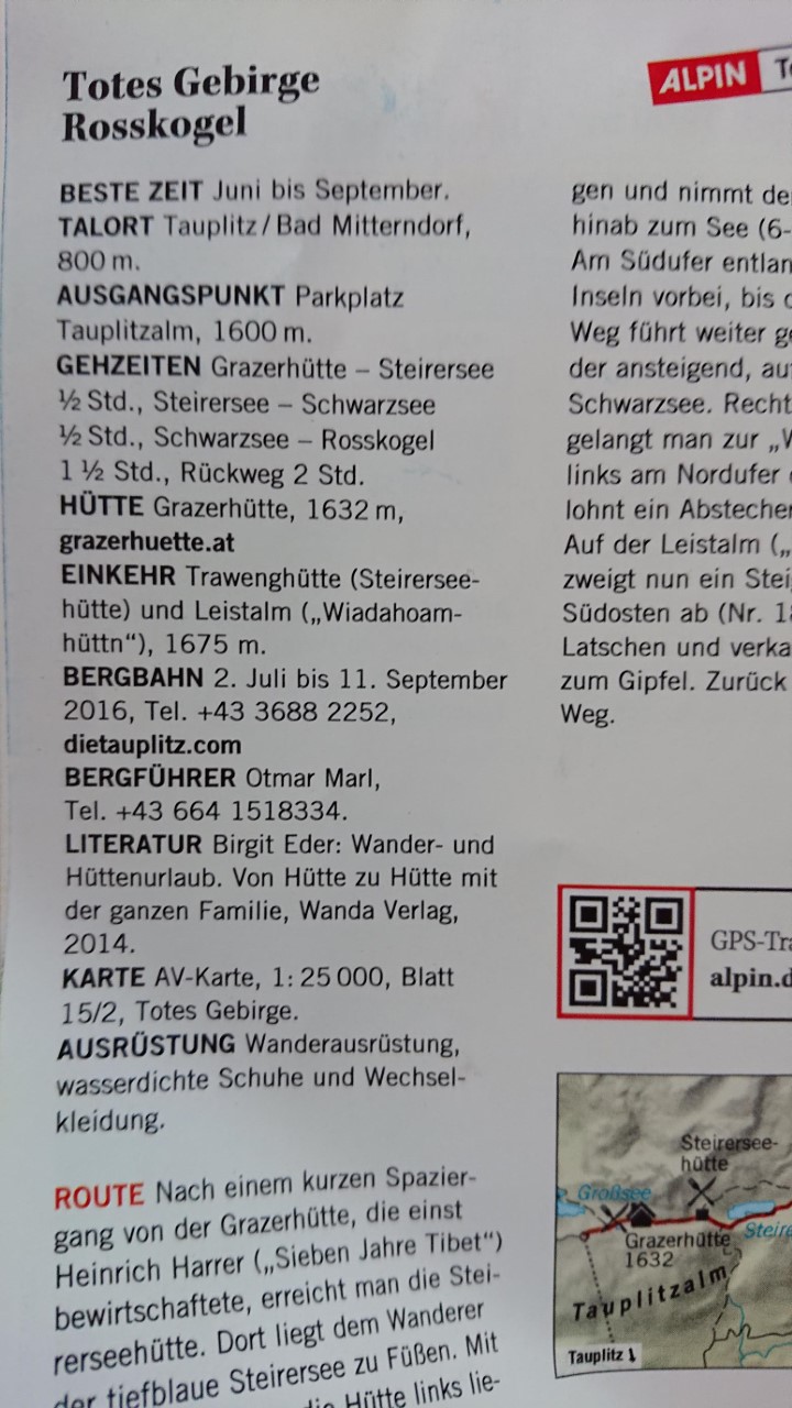 Alpin Tourenkarte 7/16